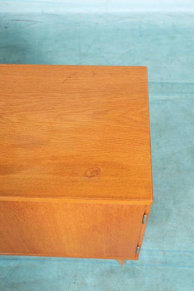Vintage Scandinavian wall unit in oak veneer – 1960s