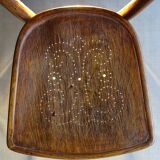 Two chairs Thonet n ° 197/114 of 1910 seat wood bistro