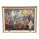Large Original Swedish Oil on Canvas – “Cirkus Scott” by John Carlsson