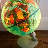 globe terrestre lumineux design scandinave Made in Denmark 1976