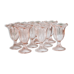 Lot de 9 coupes à glaces