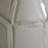 Copper ceiling light with frosted glass globe