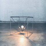 Cubist coffee table with lamp attributed to Max Sauze, France 1960s