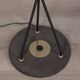 VINTAGE 1960S THREE-LIGHT GLASS FLOOR LAMP, ITALIAN DESIGN