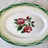 Oval dish Digoin Sarreguemines model "Mireille" 30s