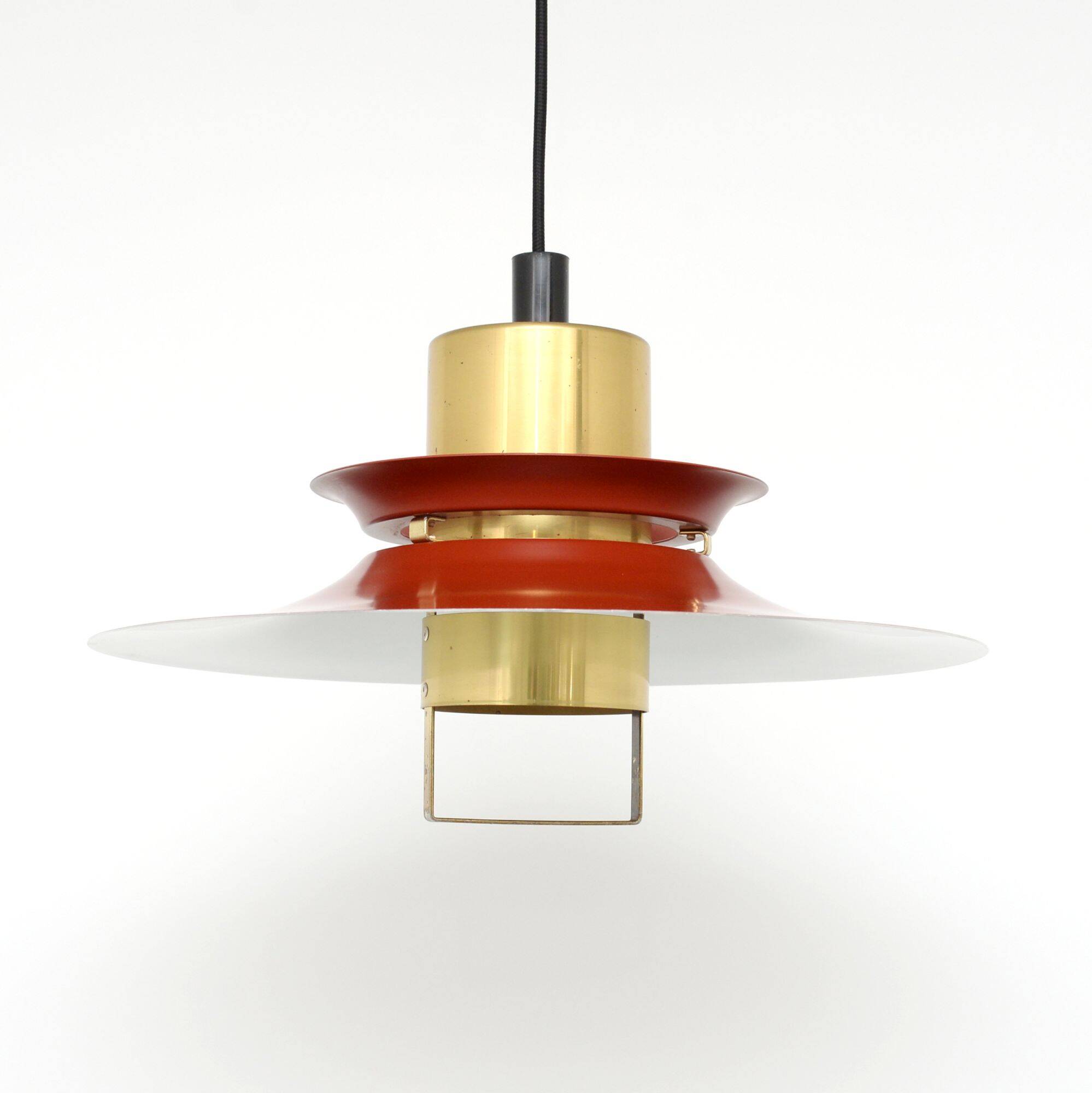 Burgundy Vitrika lamp, Denmark 1960s