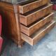 Walnut chest of drawers circa 1880 with marble top