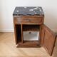 Art Deco bedside table in wood and marble