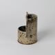 Geometric sandstone vase by Gustave Tiffoche, 1970, Guérande.