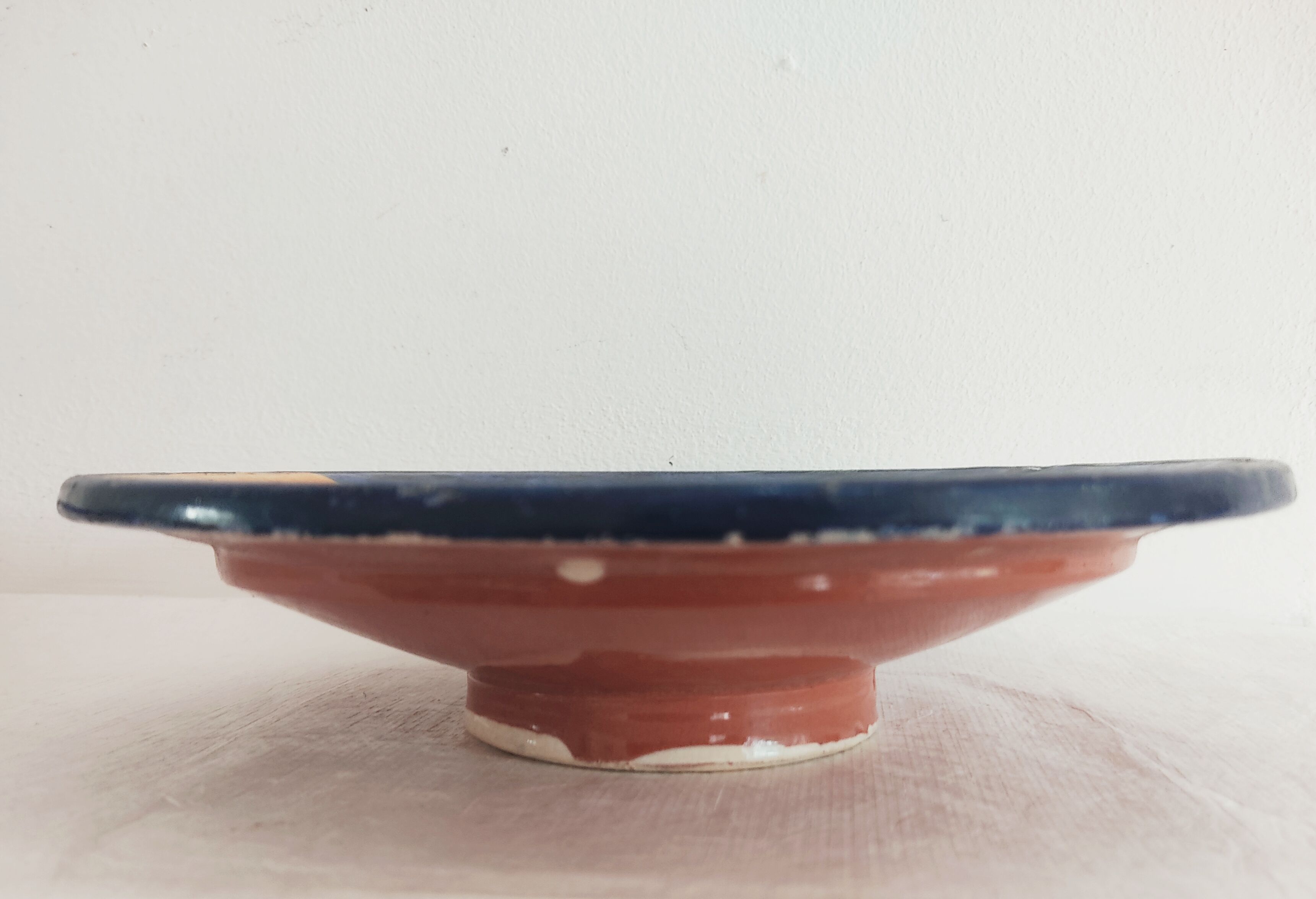 Decorative plate ceramic moon