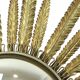Mid Century Copper Plated Metal Sun Mirror Deknudt Convex 55cm