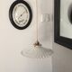 Old white opaline suspension and brass N°10