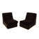 Brown modular sofa, Italian design, 1970s, manufactured by Busnelli