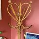 Rattan coat rack