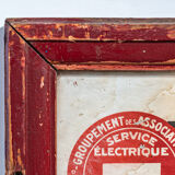 Frame displays electrical work