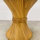 McGuire Bamboo Dining Table, Wheat Sheaf, 4 Person, Vintage