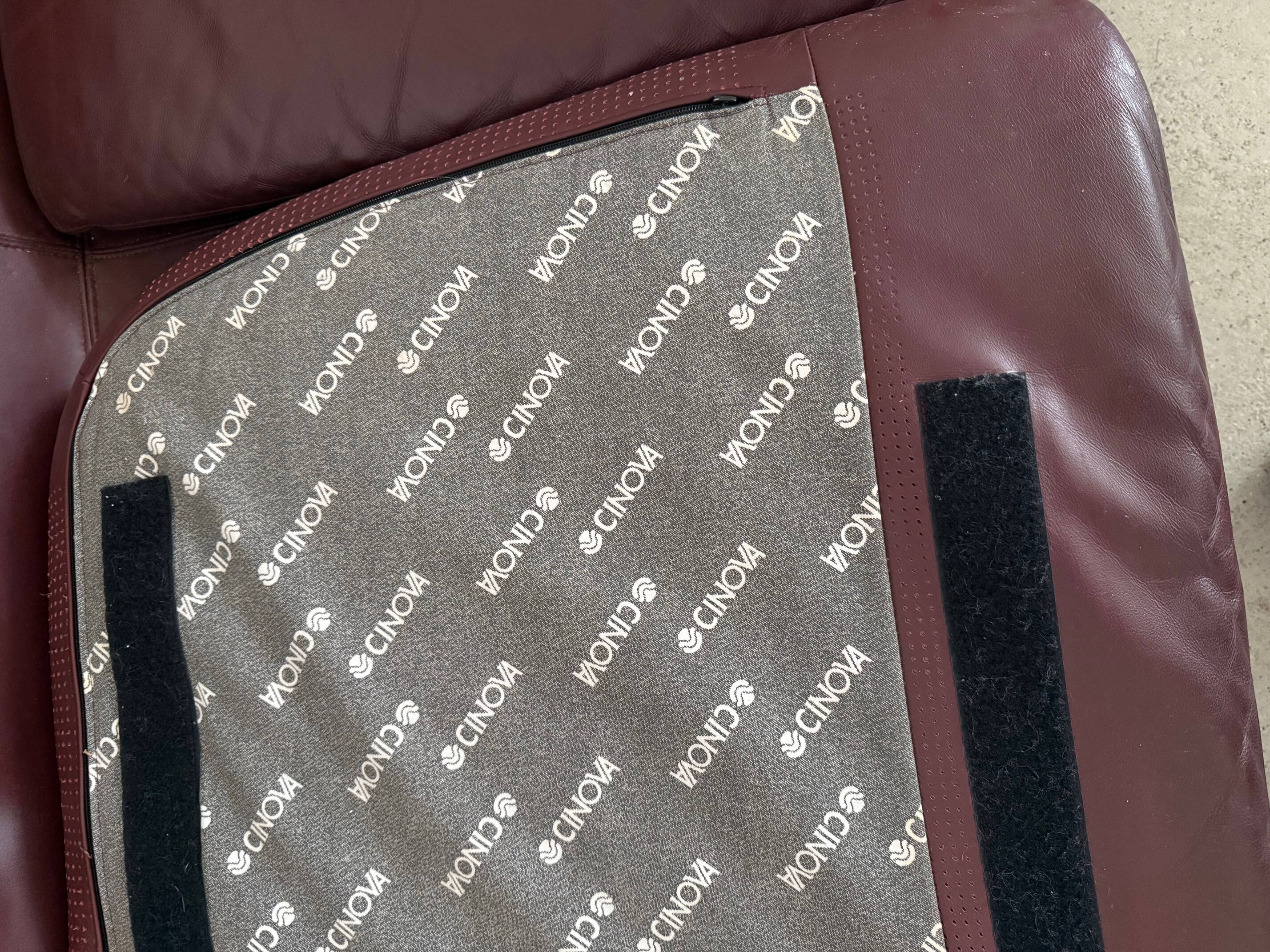 Sculptural 3-seater Leather Sofa by Cinova, Italy 1970s