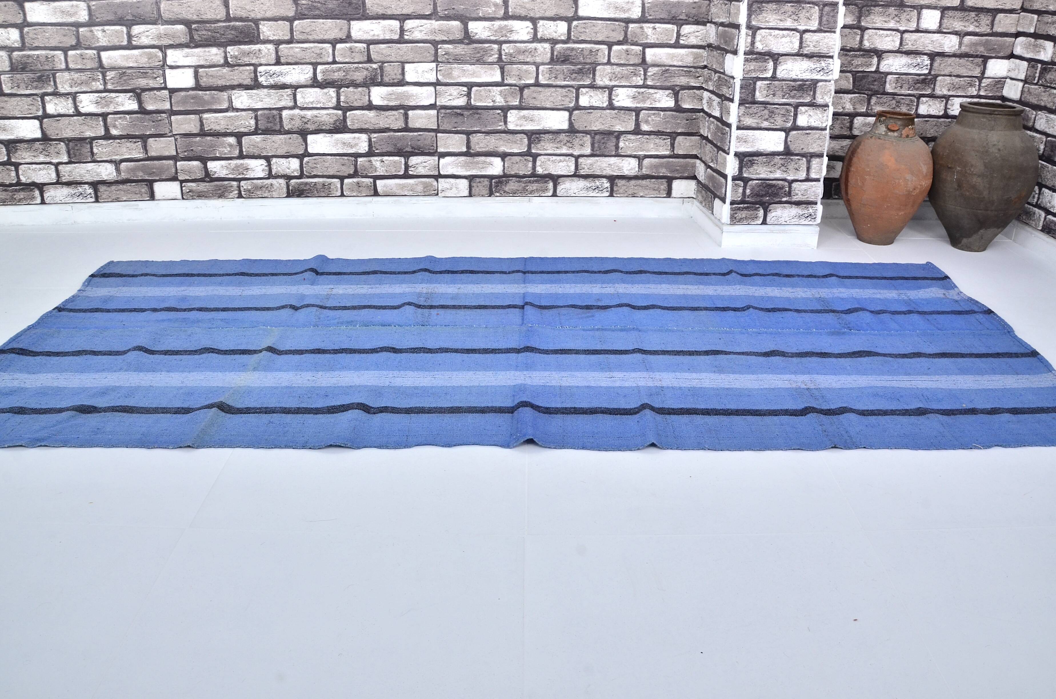 Blue Neutral Oushak Kilim Rug sku 3050