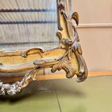 Louis XV period wooden and gilded stucco mirror, 18th century