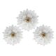Set of 3 Amsterdam Palmetta, Italian Murano Glass Ceiling Light or Flush Mo