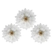 Set of 3 Amsterdam Palmetta, Italian Murano Glass Ceiling Light or Flush Mo