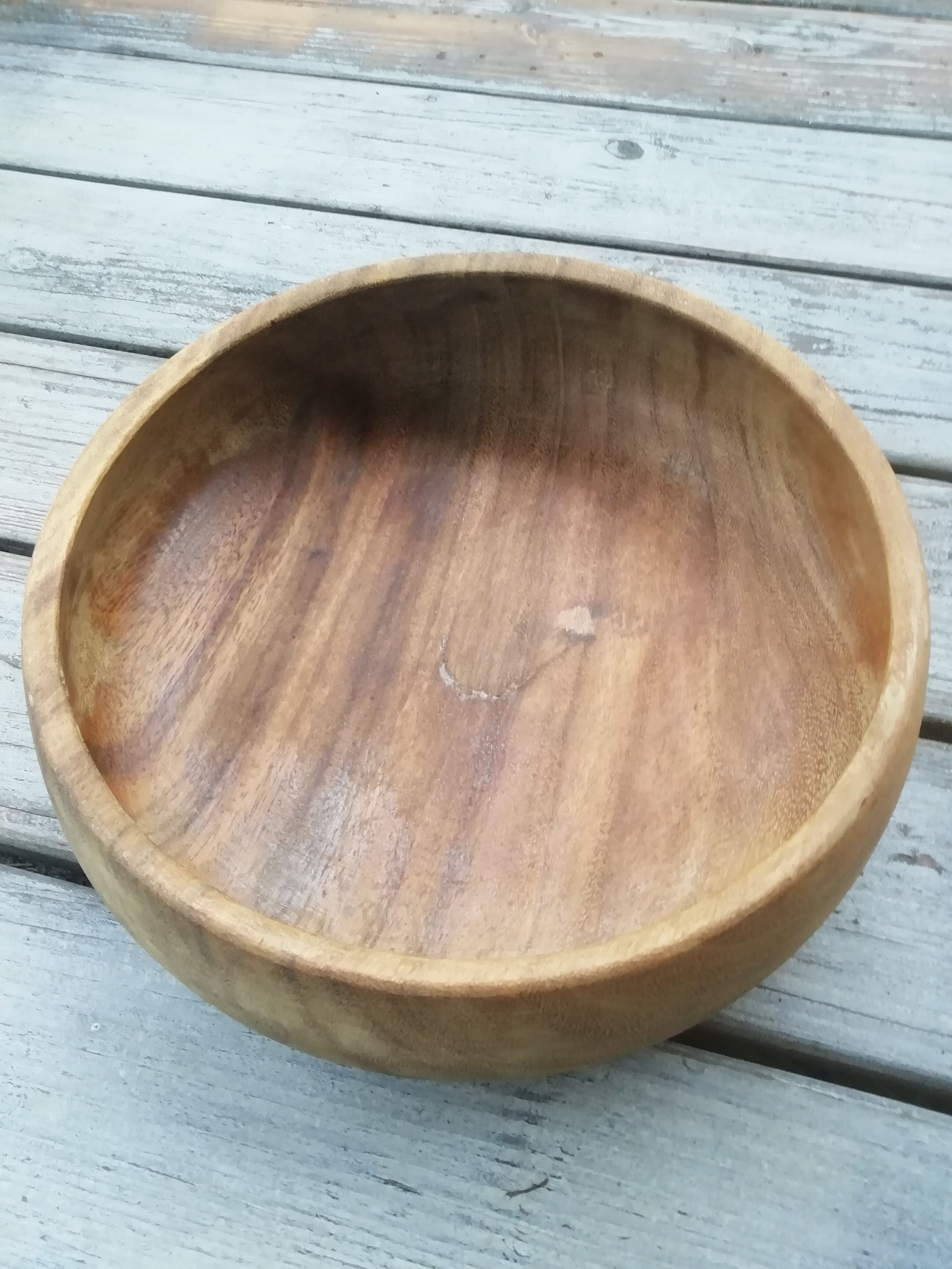 Teak bowl salad bowl