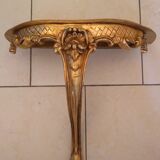 Wall-mounted half-moon console