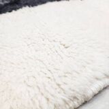Moroccan Berber carpet m'rirt ecru with gray patterns 2,92x2,09m