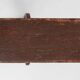 Mid-Century Rustic Bench in Brown Painted Wood, France, 1890s