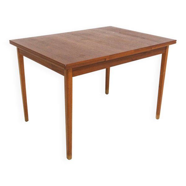 Table de salle à manger ''portefeuille'' en teck, Suède, 1960