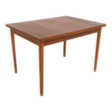 Table de salle à manger "portefeuille" en teck, Suède, 1960