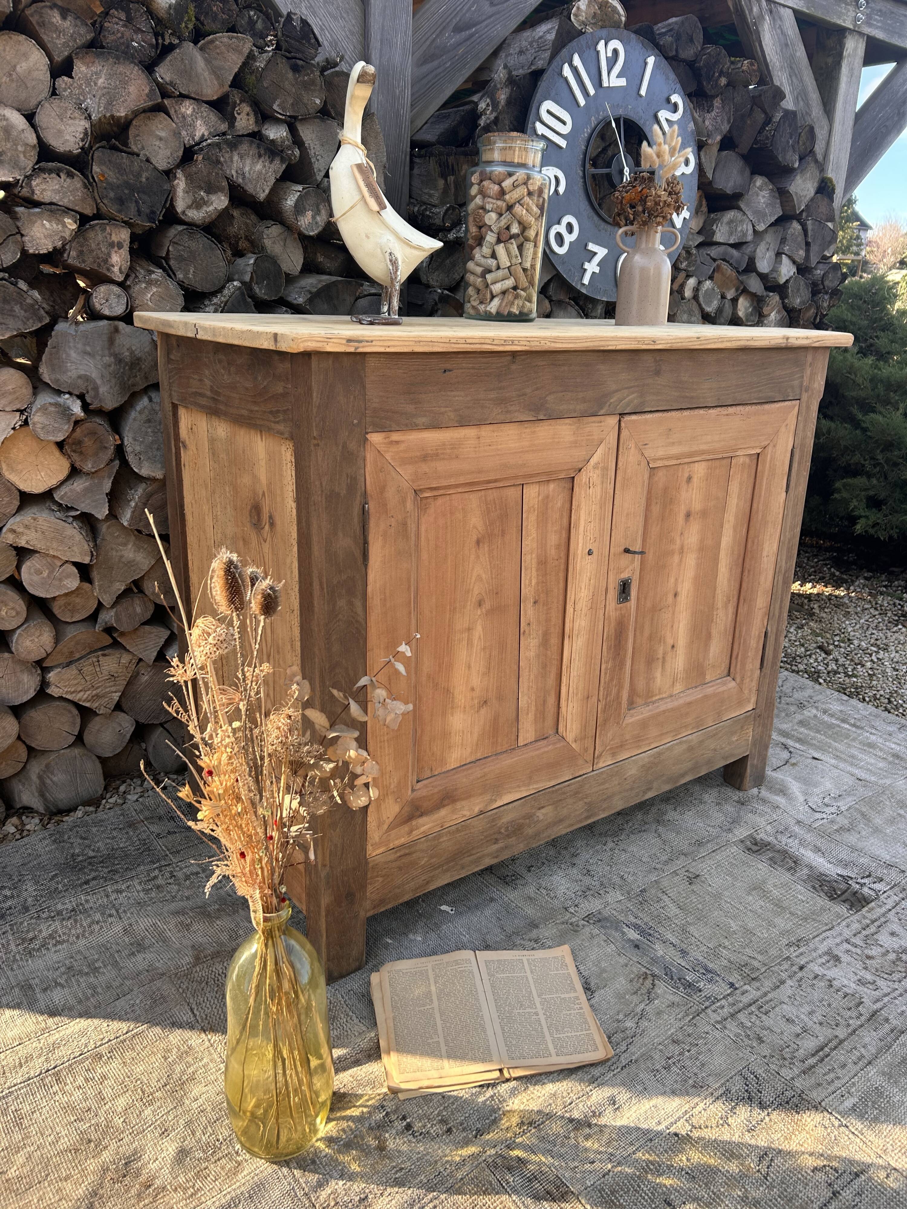 Renovated wooden sideboard
