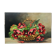 Tableau nature morte au panier de fleurs années 70