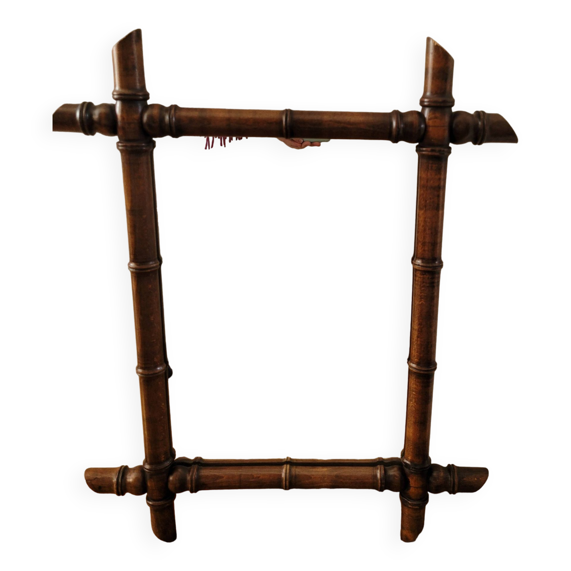 Vintage bamboo style mirror