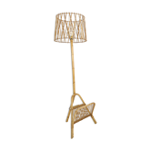 Rattan floor lamp from the 60/70s