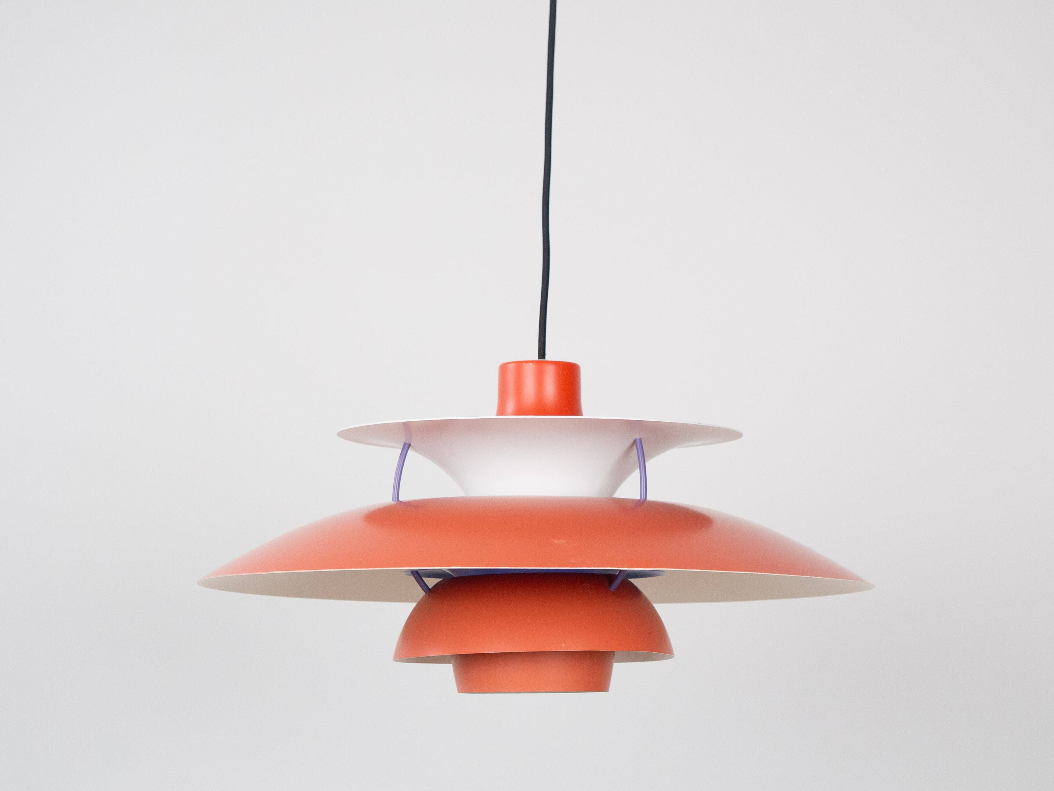 Danish vintage pendant lamp PH 5 by Poul Henningsen, Louis Poulsen, 1958