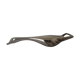 Open bottle silver metal goose