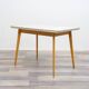 Dining table from the 1950s, grey resin top.