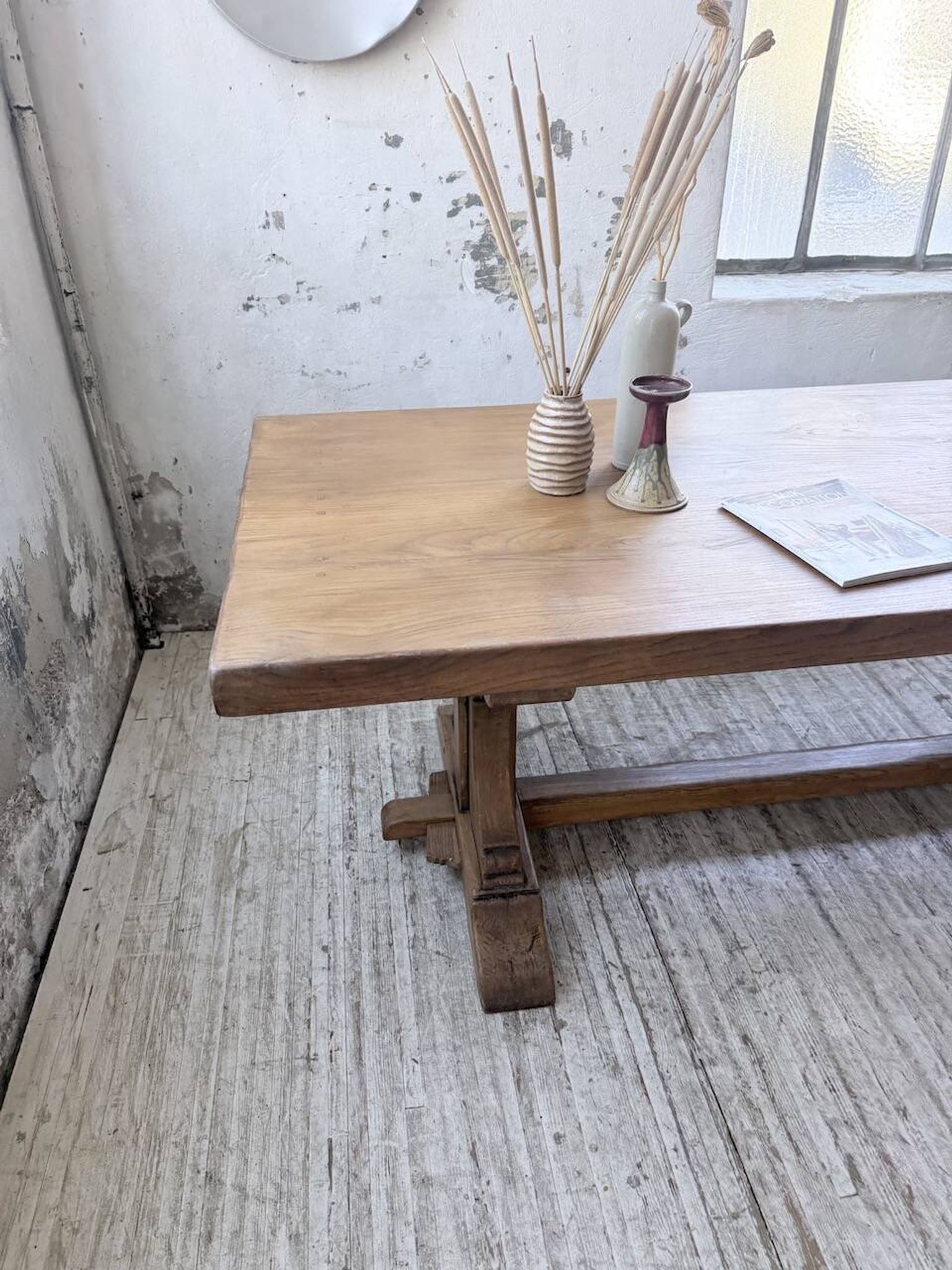 Table monastère chêne 1950 XXL
