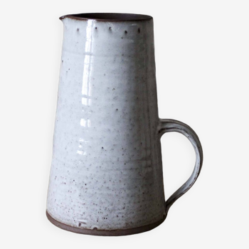 Large Roger Jacques stoneware pitcher