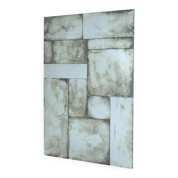 Handmade industrial artisan mirrors, authentic aged finish, frameless S