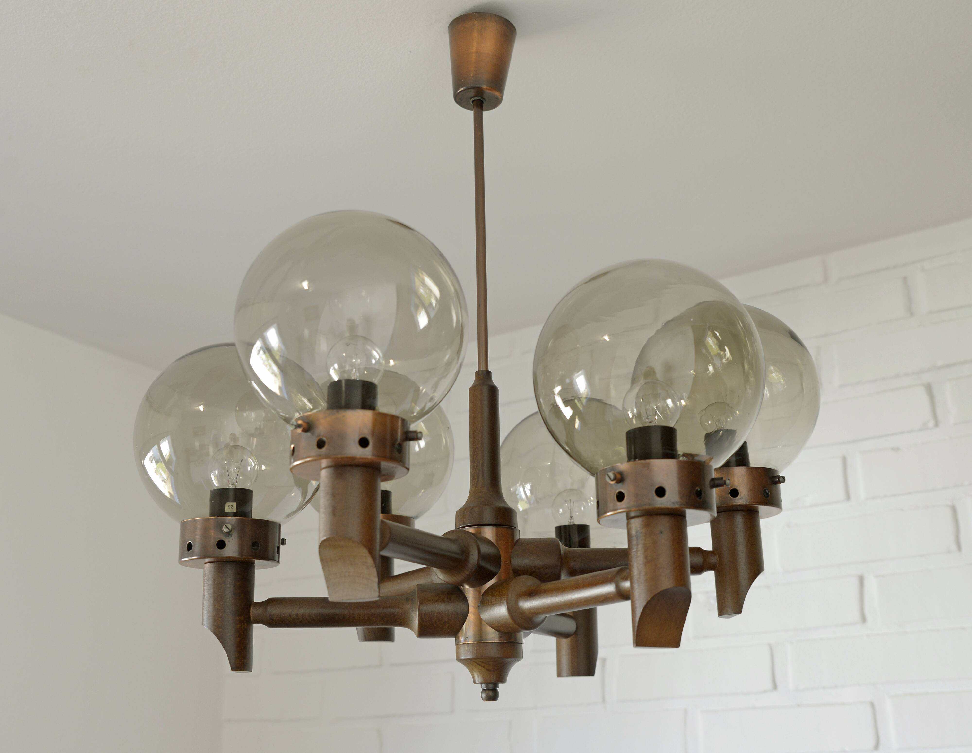 Vintage rustic chandelier wooden hanging lamp medieval style pendant light