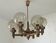 Vintage rustic chandelier wooden hanging lamp medieval style pendant light
