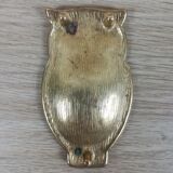 Vide-poche chouette en laiton h10cm