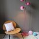 Vintage floor lamp 'intense pink'