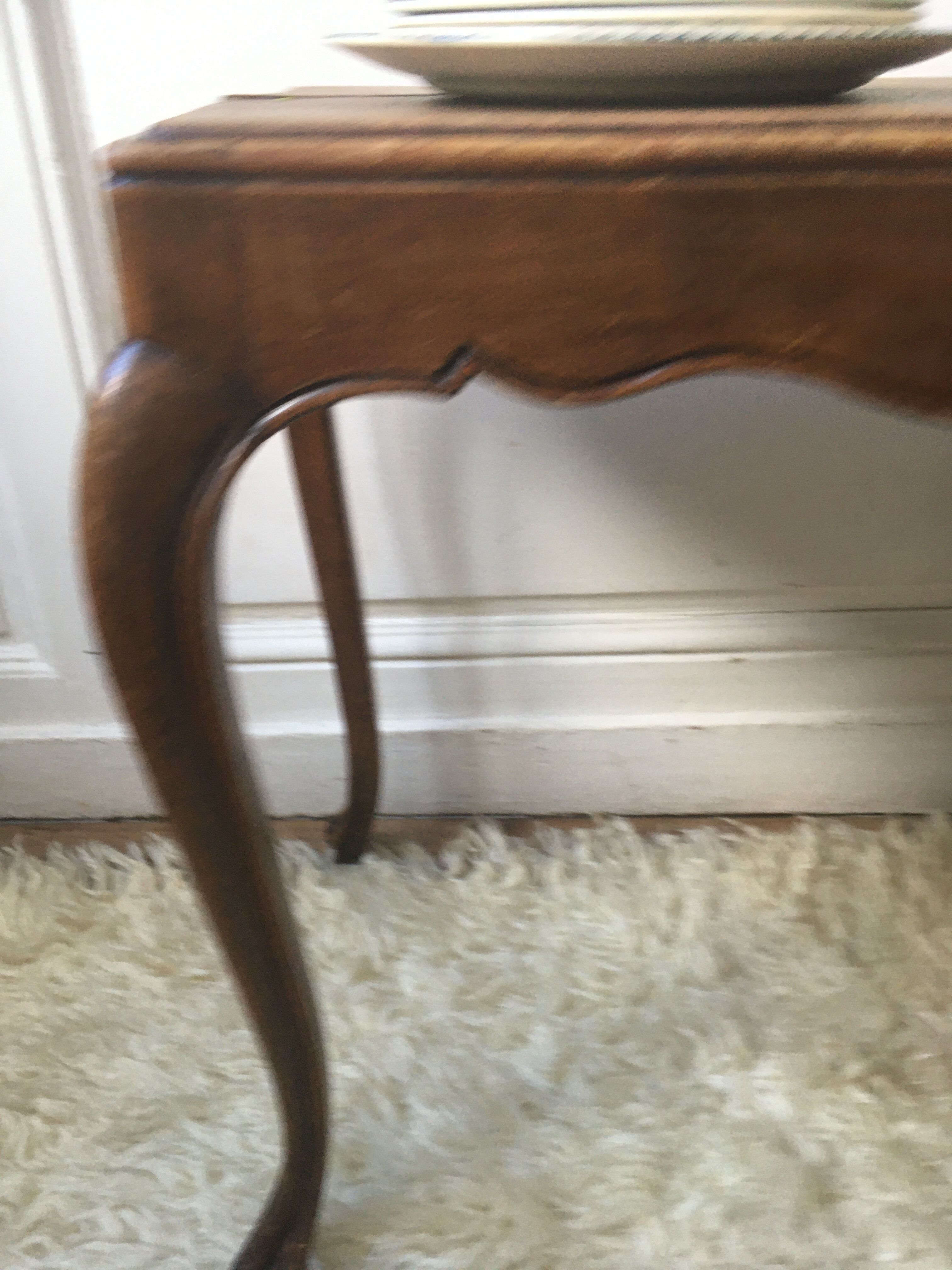 Louis XVI style solid wood side table