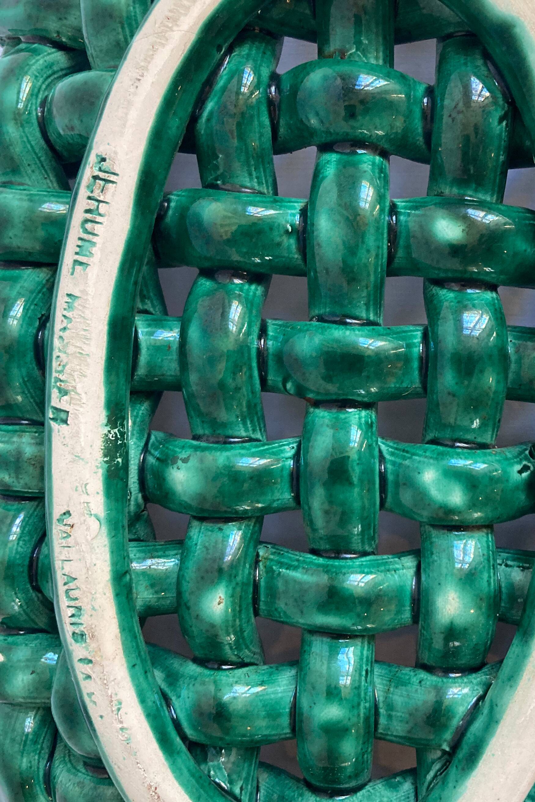 Jerome Massier, Braided Fruitbowl, Vallauris, Made in France