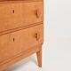 Commode en bouleau scandinave, années 1950