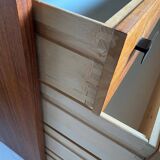 Convenient storage unit in Scandinavian teak from the 60s