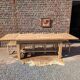 Oak farmhouse table with extensions